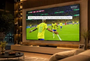 Smart TVs 4K em sala moderna