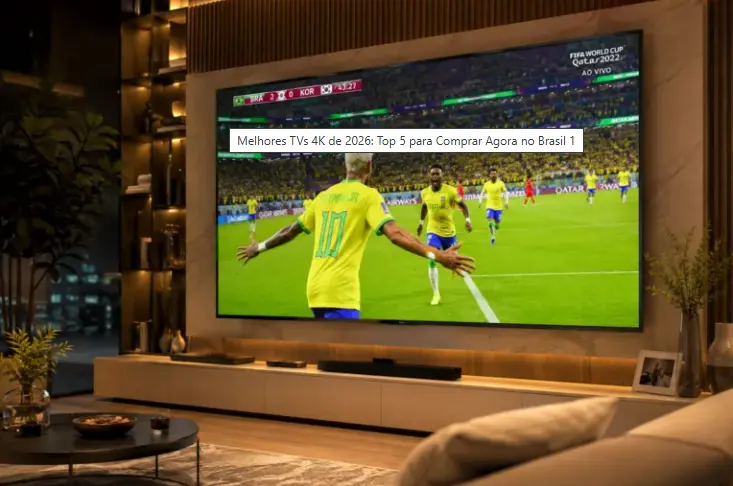 Smart TVs 4K em sala moderna