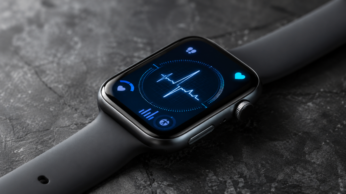 Apple Watch Serie 9 com display futurista