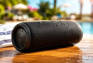 Melhores Caixas de Som Portátil à beira da pscina