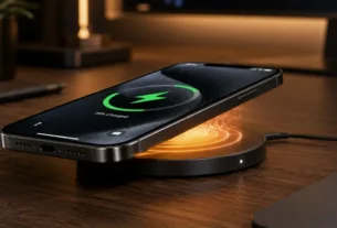 Descubra se o carregador por inducao estraga a bateria do celular em uma base de carregamento sem fio sobre a mesa