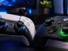 Descubra como evitar drift no controle ps5 e xbox em joysticks sobre a mesa de jogos